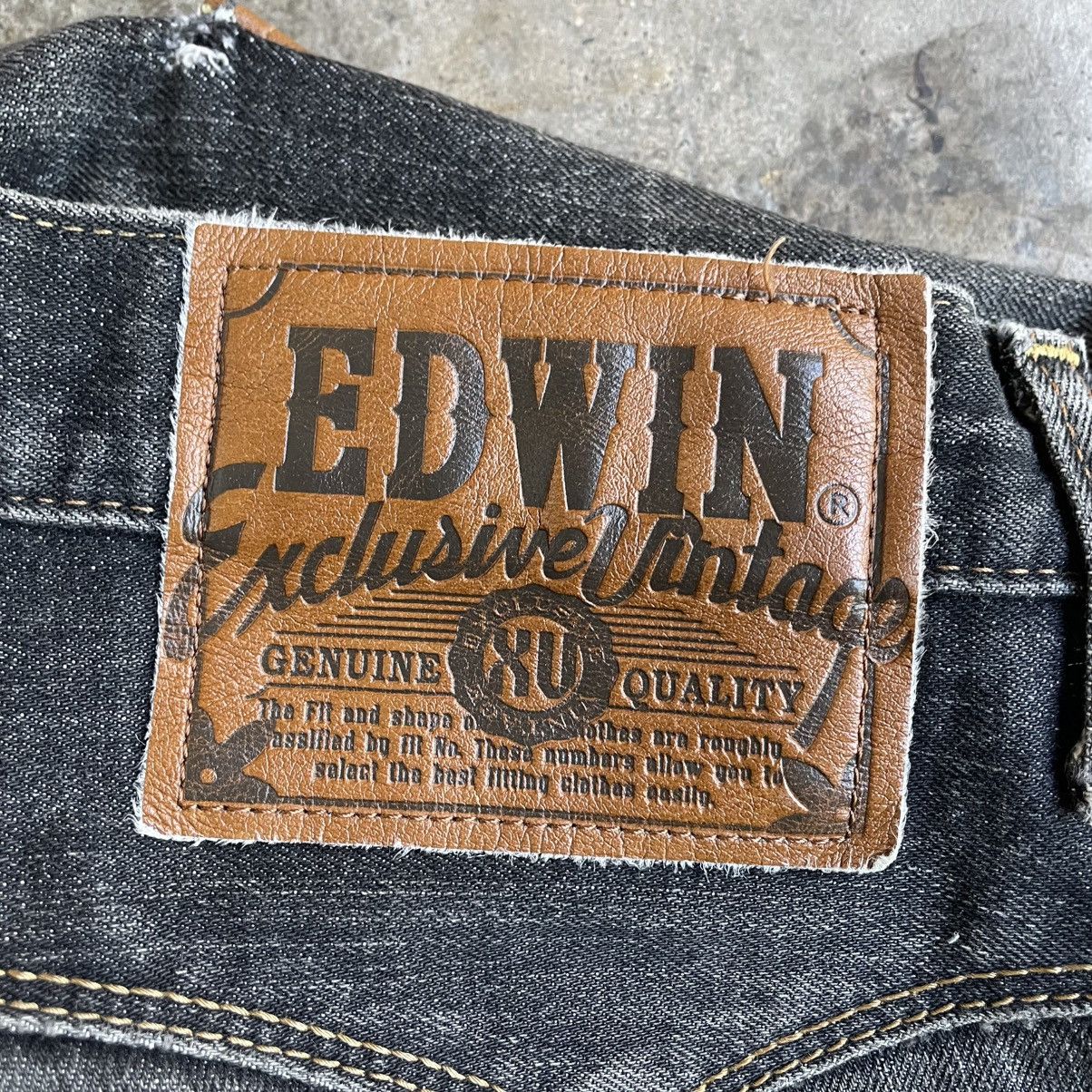 Edwin 🔥Vintage Edwin EXS404 Stoned Washed Distress Denim Jeans Size US 33 - 15 Thumbnail
