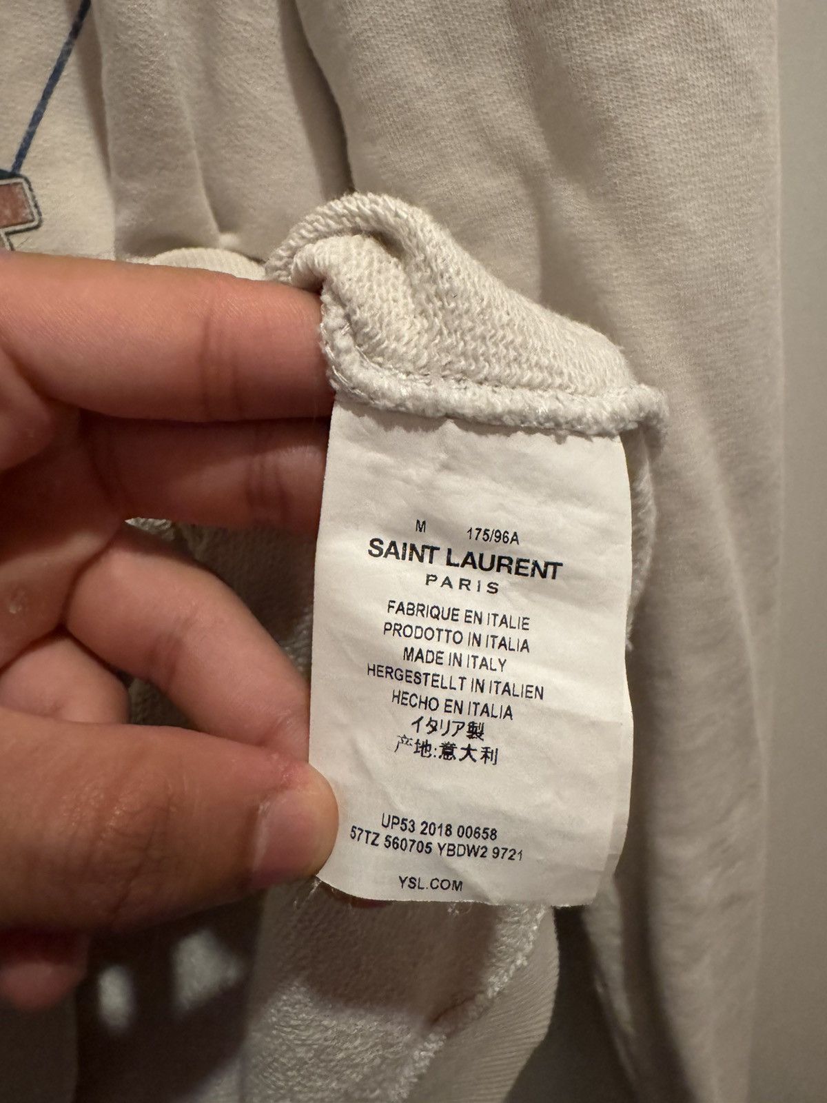 Yves Saint Laurent Saint Laurent Robot Logo Hoodie Size US M / EU 48-50 / 2 - 9 Thumbnail