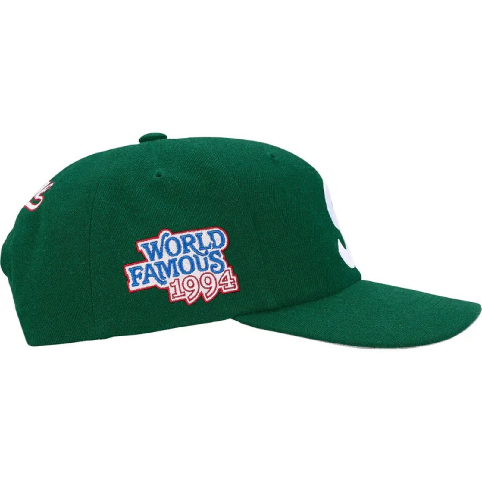 Supreme SS26 Supreme World Famous S Logo 6 Panel Cap Hat Green 2026 Size ONE SIZE - 2 Thumbnail