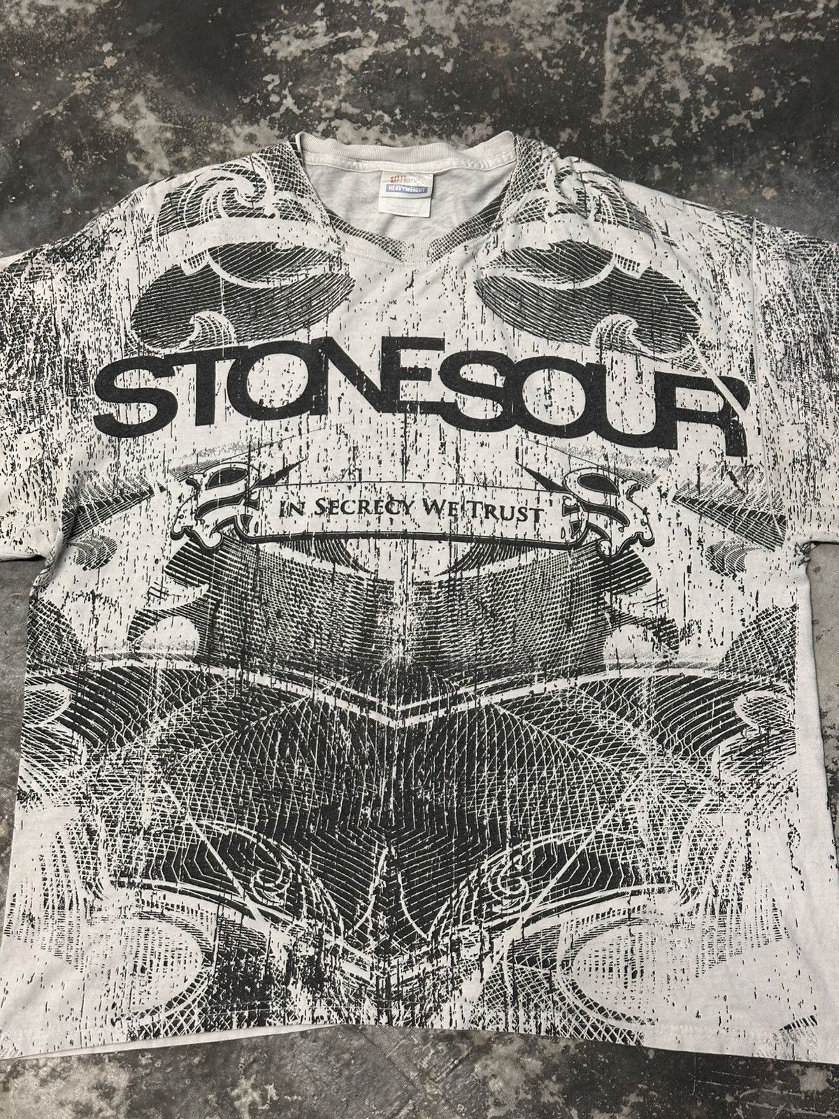 Band Tees × Vintage Vintage Stone Sour American Rock Band Black Large T Shir Size US L / EU 52-54 / 3 - 5 Thumbnail