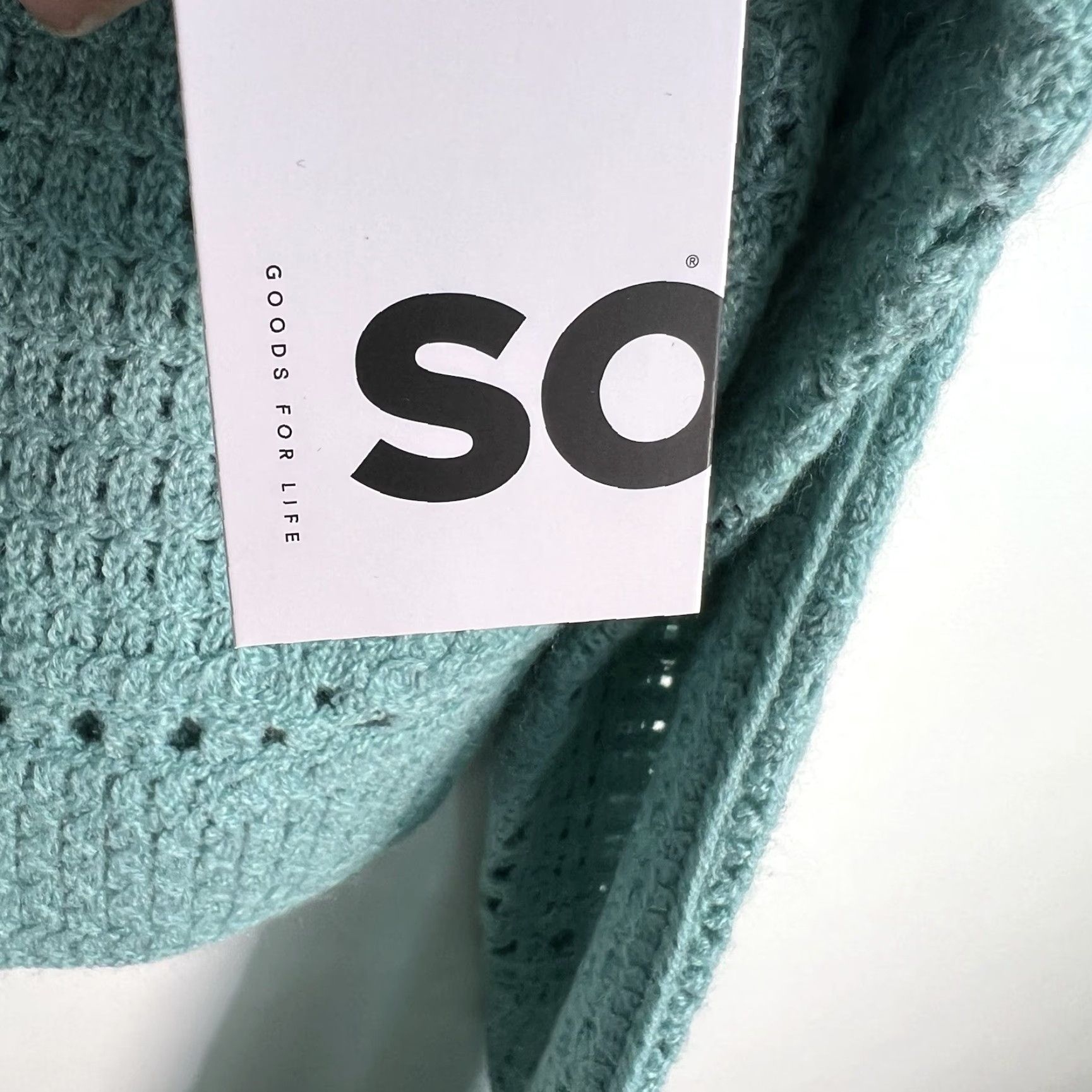 Altea SO Crocheted Drifter Cardigan Sweater Women’s Size S Island Teal NWT Size S / US 4 / IT 40 - 7 Thumbnail