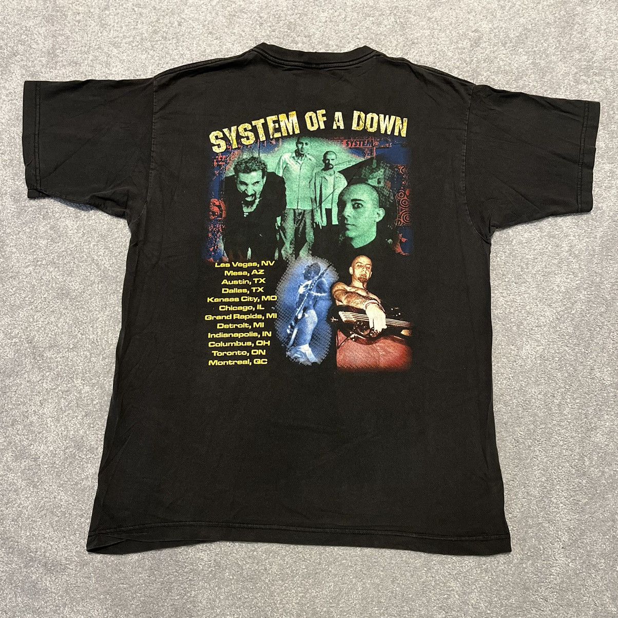 Band Tees Rare Vintage 90s System of a Down Tour Band Graphic T Shirt Size US L / EU 52-54 / 3 - 2 Thumbnail