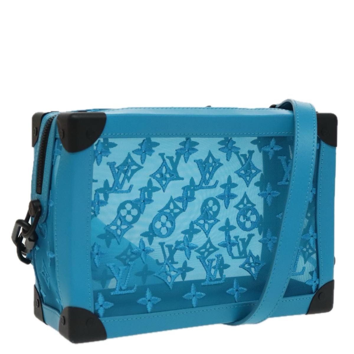 Louis Vuitton LOUIS VUITTON Monogram Mesh Soft Trunk Bag Light Blue M45074 Size ONE SIZE - 1 Thumbnail
