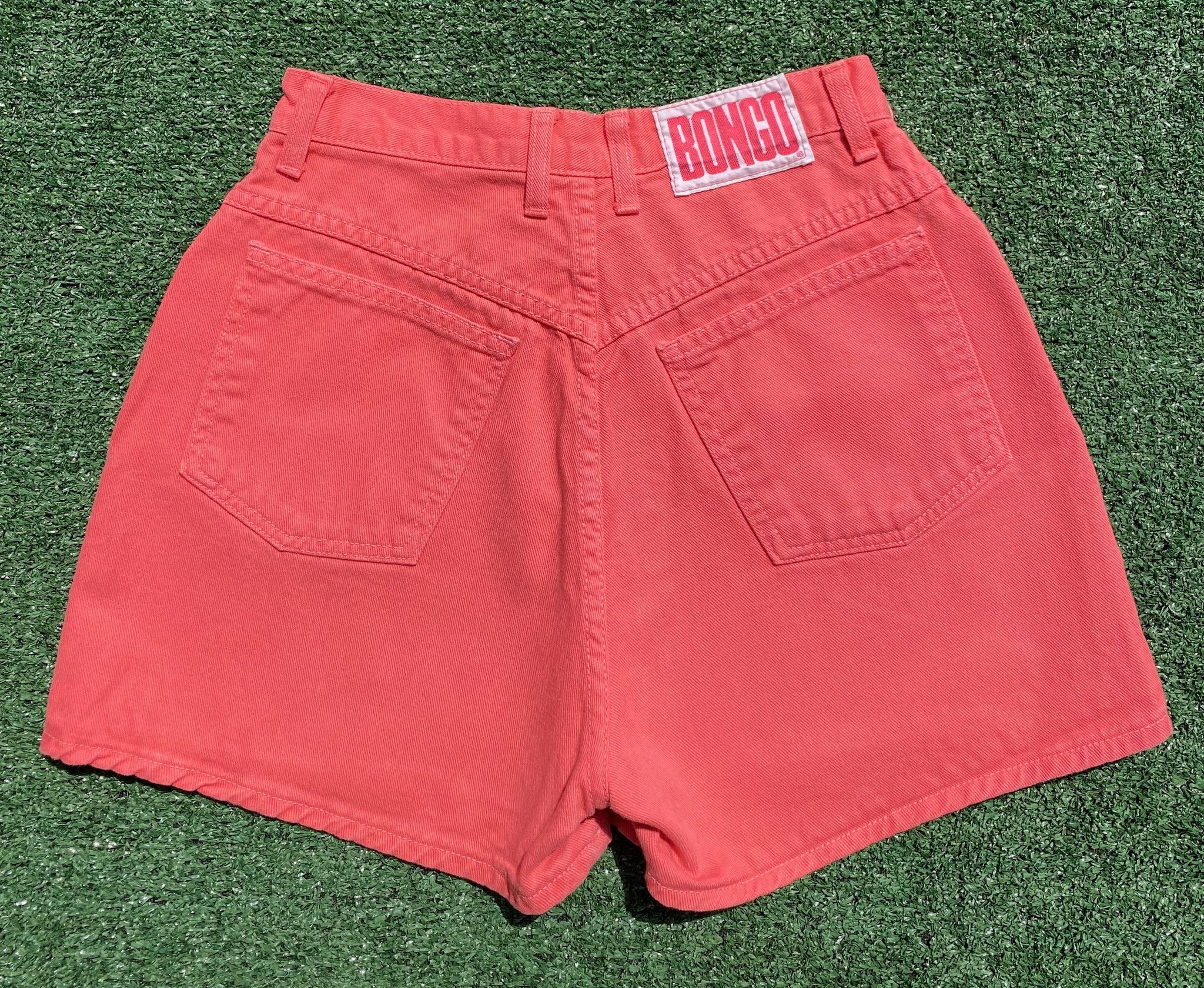 Vintage 90’s Bongo Button Fly Pink Denim Jean Shorts 25” Waist Size 25" / US 0 / IT 36 - 5 Thumbnail