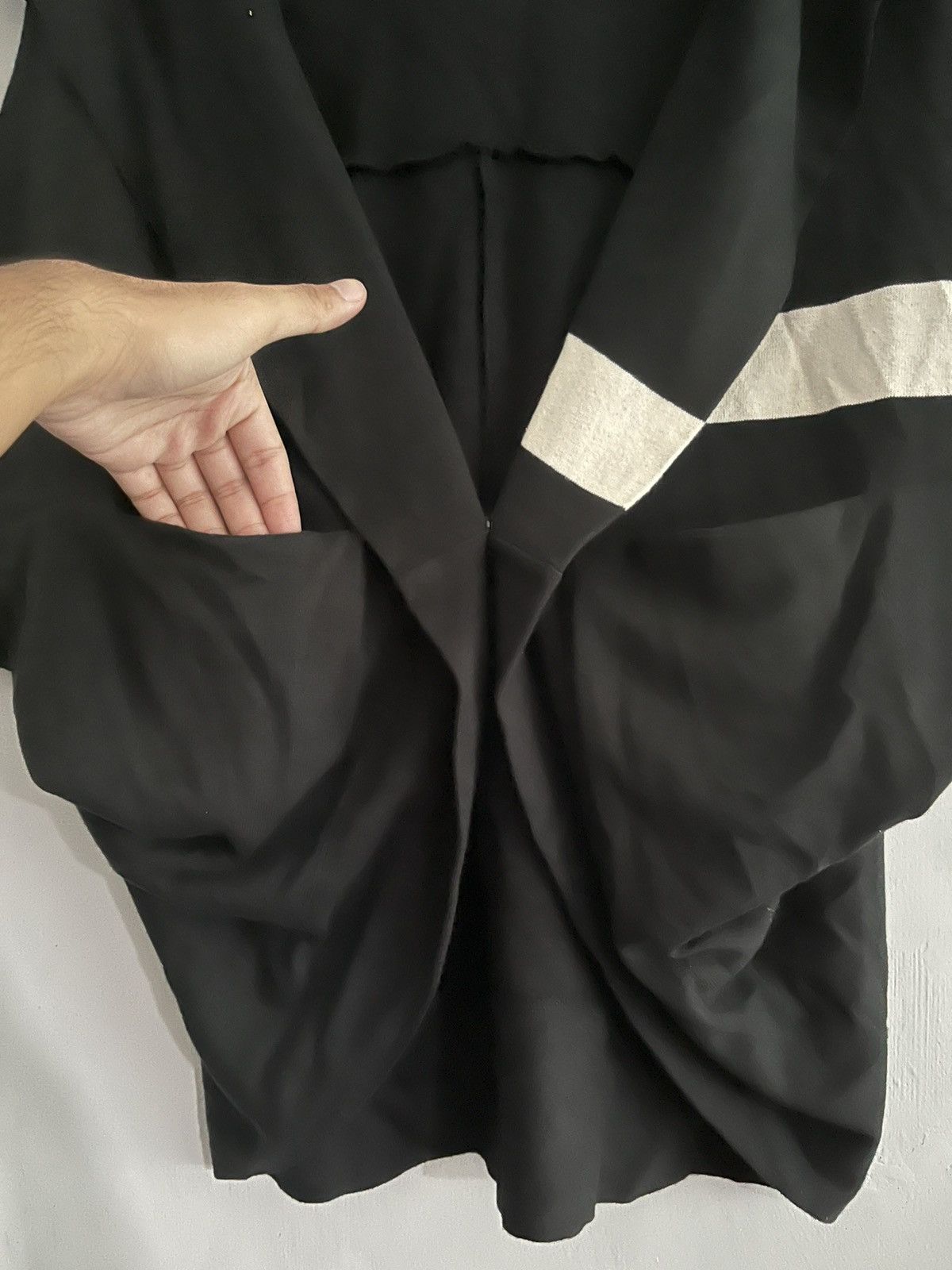 Yohji Yamamoto Y's Yohji Yamamoto Dolman Two Tone Cardigan Top Size M / US 6-8 / IT 42-44 - 3 Thumbnail