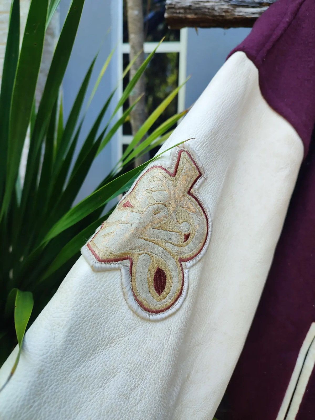 Vintage Vintage 90s Grosbec Varsity Jacket Embroidery French Patches Size US L / EU 52-54 / 3 - 12 Thumbnail