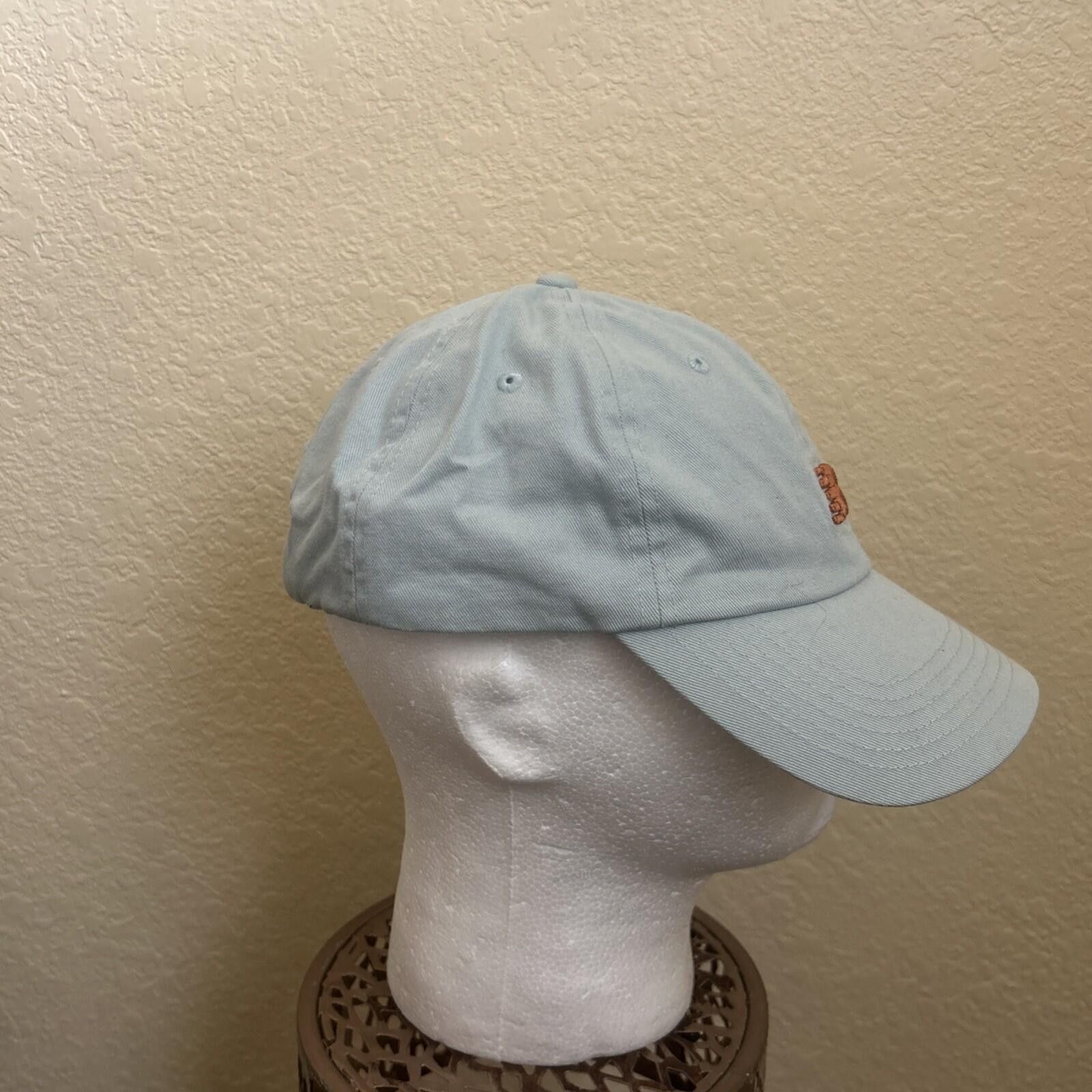 New Balance NEW BALANCE Baseball Cap Light Blue Adjust Strap Embroidered Size ONE SIZE - 3 Thumbnail