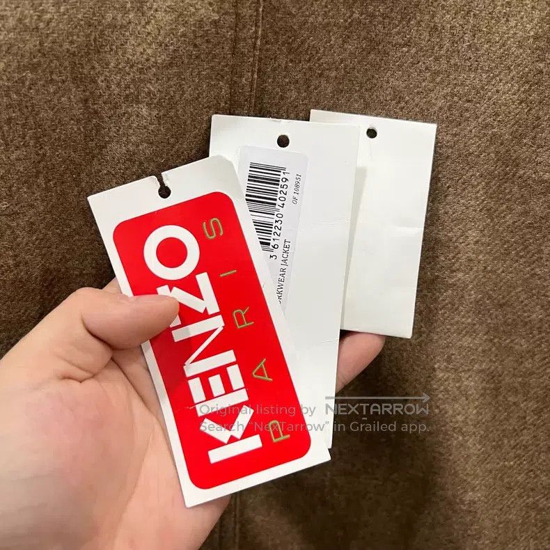 Kenzo Kenzo Badge patch collar jacket - light brown Size US M / EU 48-50 / 2 - 8 Thumbnail