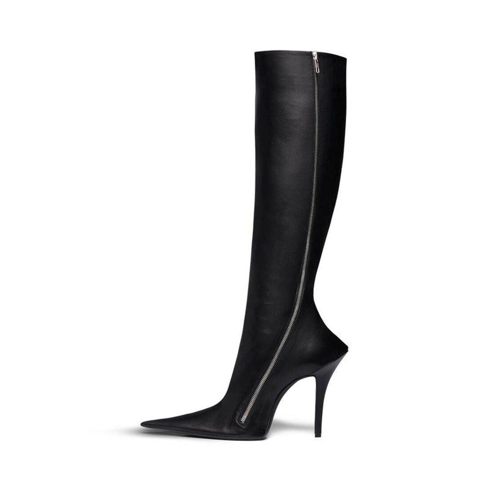 Balenciaga Balenciaga Witch Leather Boots Size US 5 / IT 35 - 4 Thumbnail