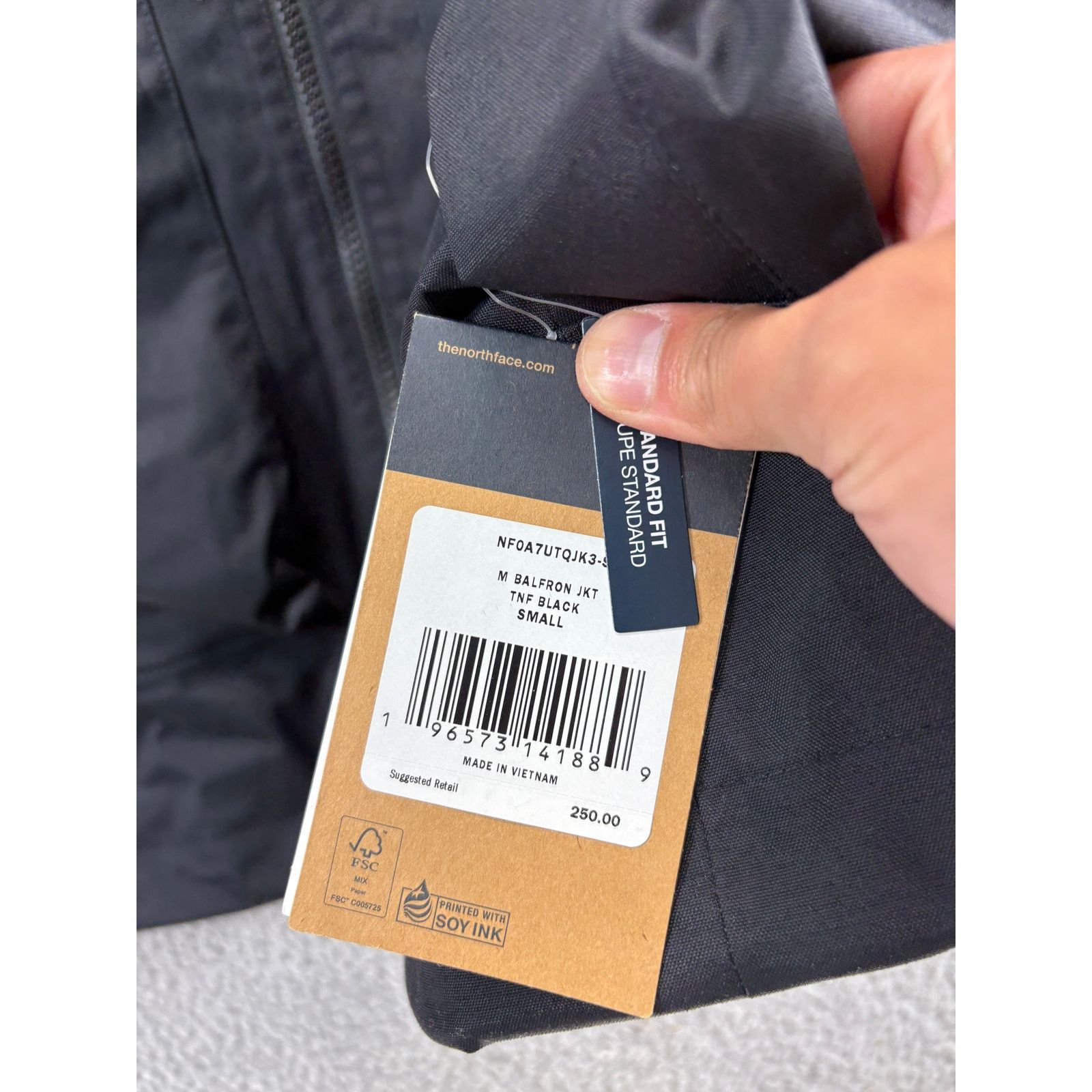 The North Face North Face Balfron Jacket Mens Small Black Waterproof NEW S Size US S / EU 44-46 / 1 - 5 Thumbnail