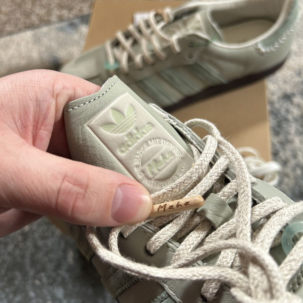 Adidas Samba OG suede MAHA Half Green Silver Matcha Jade Off White Size US 8 / IT 38 - 16 Thumbnail