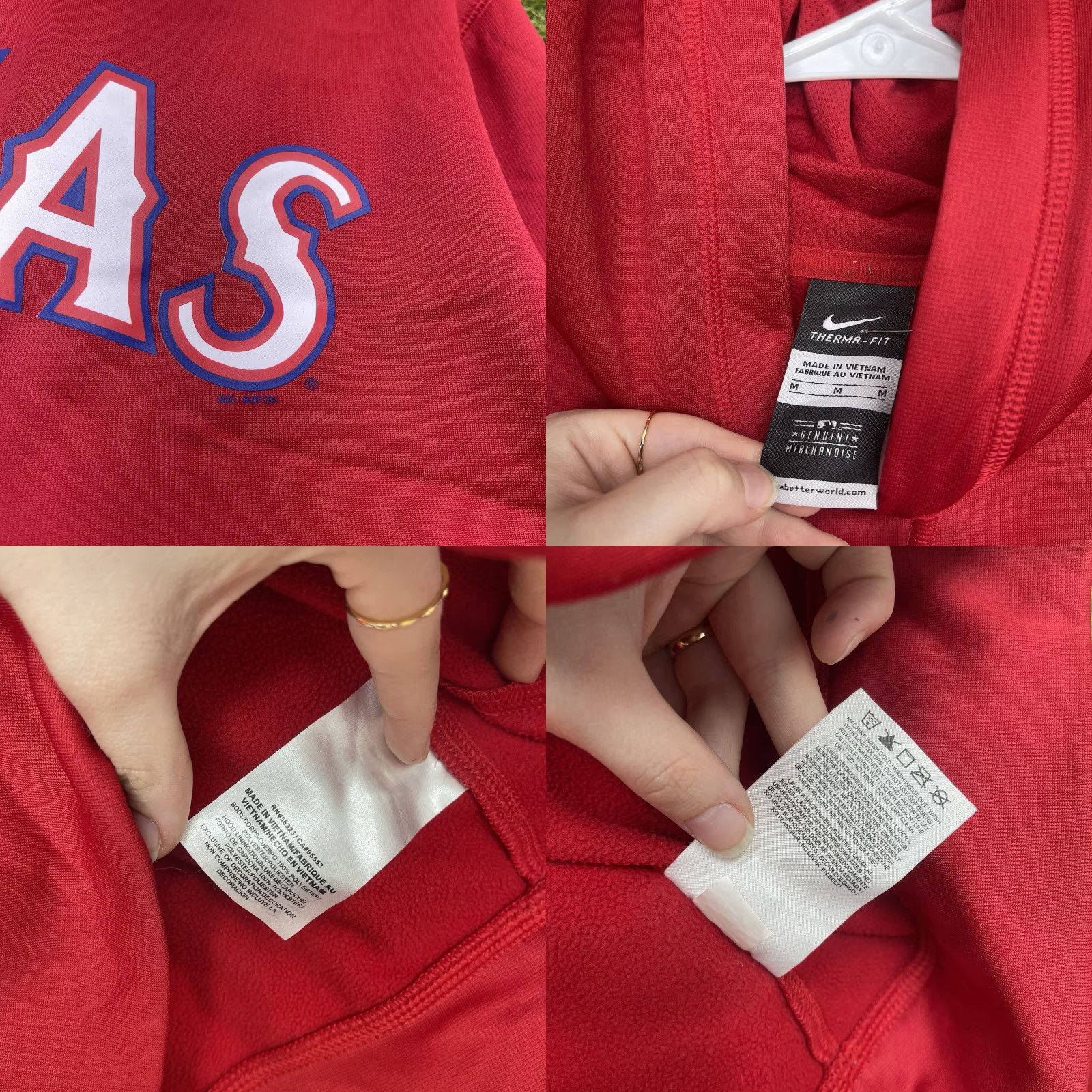 Nike Nike Texas Houston Sweatshirt Mens Medium Therma-Fit Red Swoosh Kuimi Hoodie Size US M / EU 48-50 / 2 - 8 Thumbnail