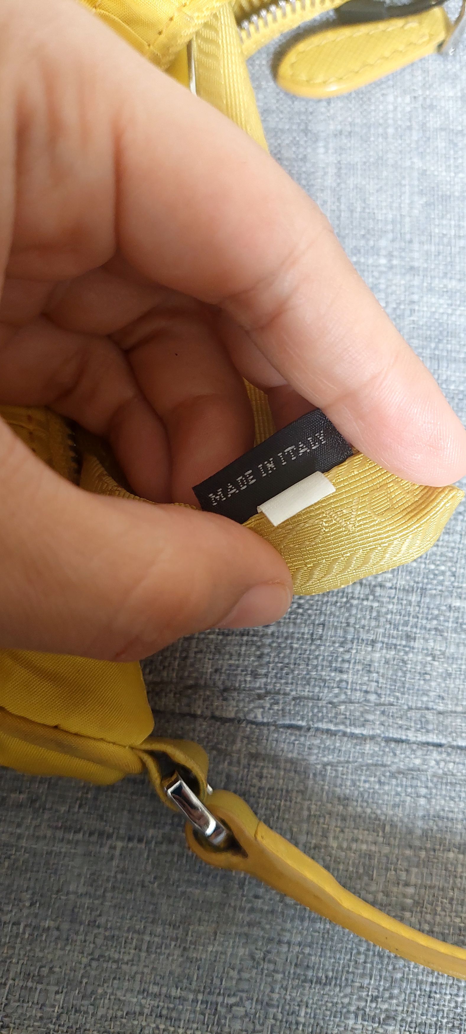 Prada Prada Tessuto Mini Yellow Size ONE SIZE - 8 Thumbnail