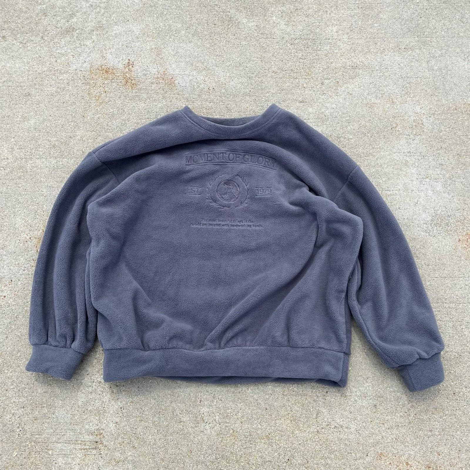 Vintage vintage 2000s baggy boxy grey sweater Size US M / EU 48-50 / 2 - 1 Thumbnail