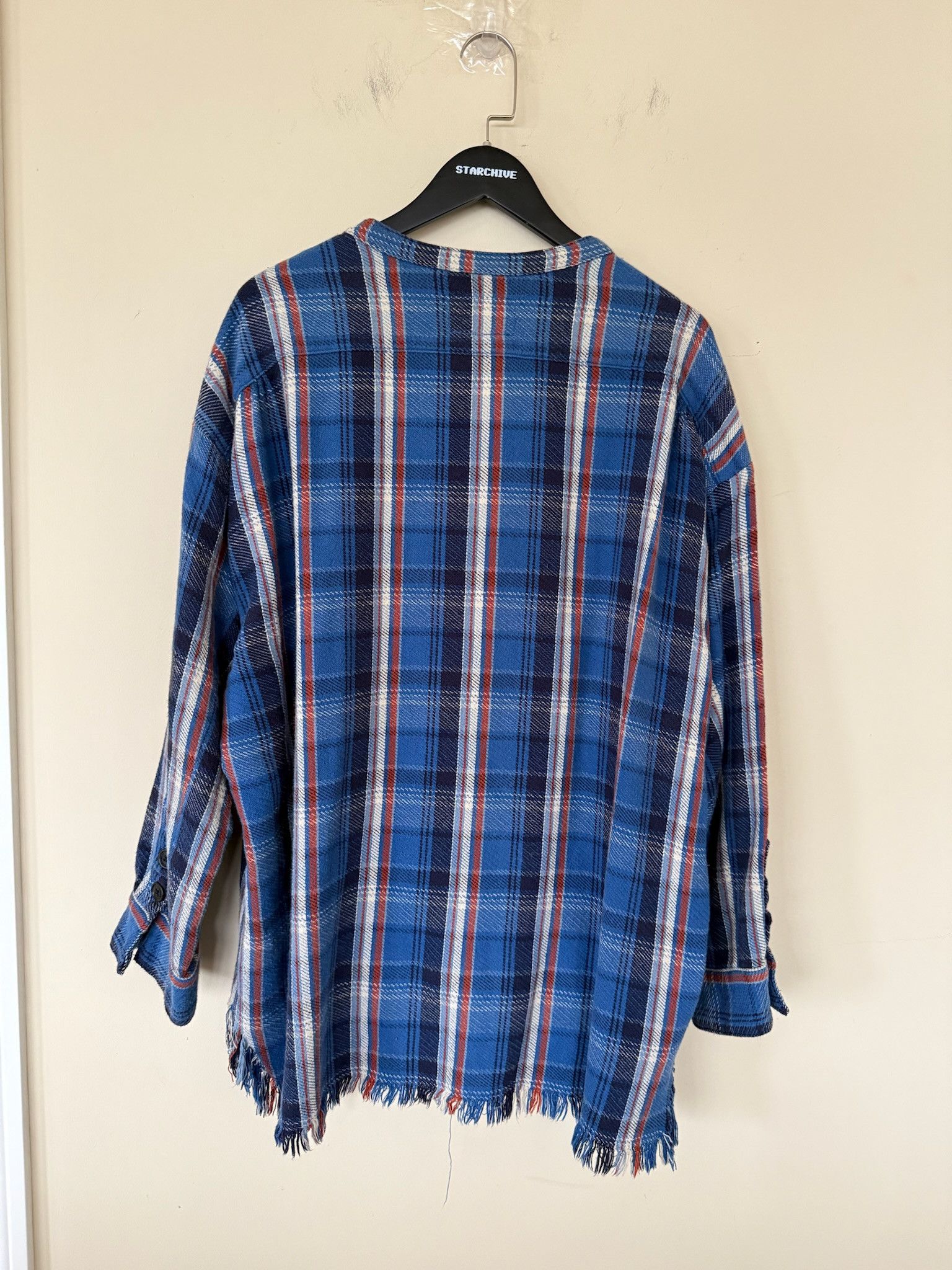 Greg Lauren Greg Lauren Plaid Flannel Blue Size US XXL / EU 58 / 5 - 2 Thumbnail
