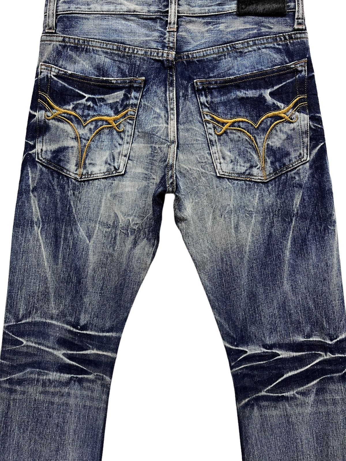 JACKROSE SICK🔥90’s JACKROSE Tribal Embroidery Punk Whiskered Flare💥 Size US 28 / EU 44 - 11 Thumbnail