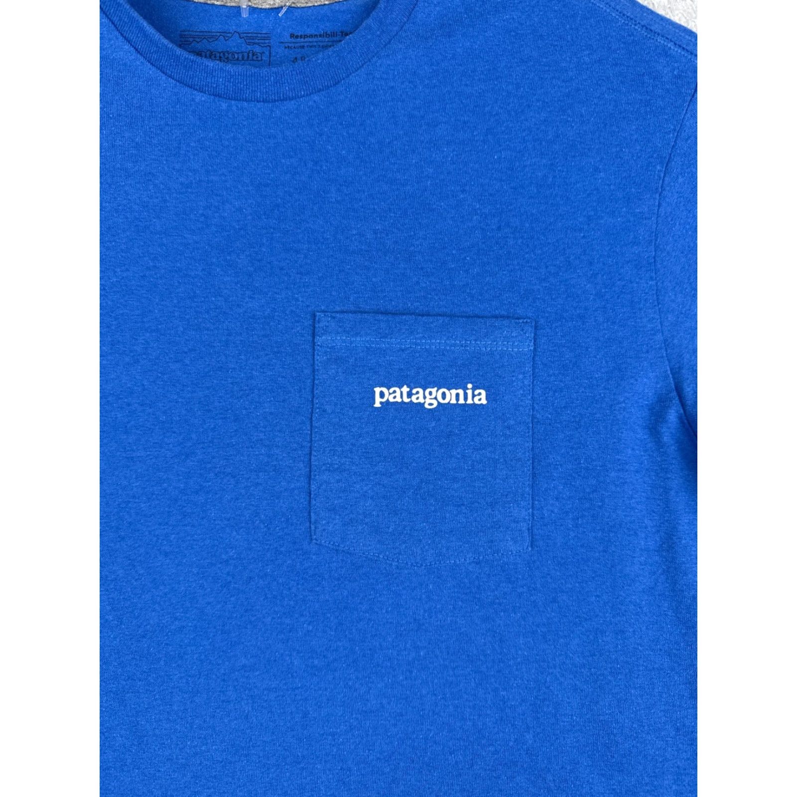 Patagonia Patagonia Shirt XS Men Blue Responsibili-Tee Pocket Cotton Blend T-Shirt Logo All Seasons Pockets USA 90s? Size US XS / EU 42 / 0 - 6 Thumbnail