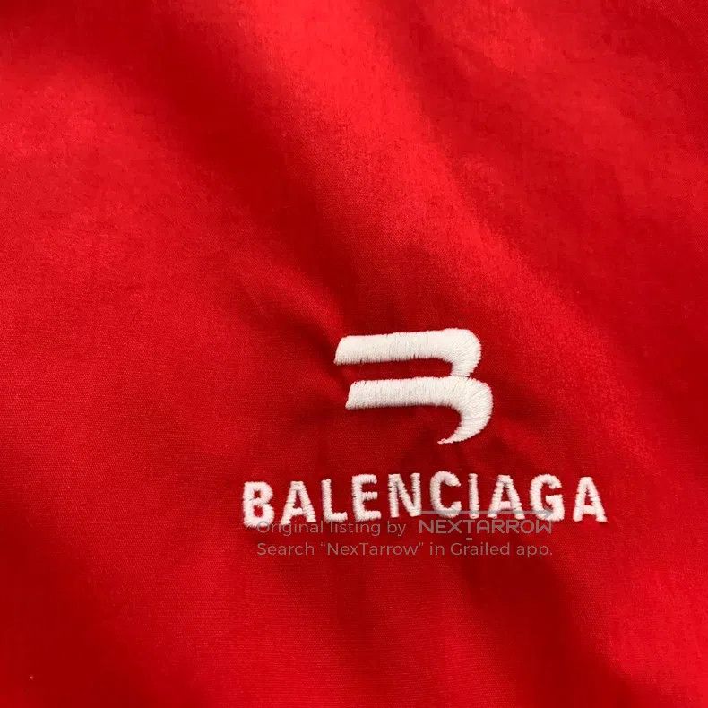 Balenciaga Balenciaga Red Double Hook Windbreaker Jacket Size XS / US 0-2 / IT 36-38 - 6 Thumbnail