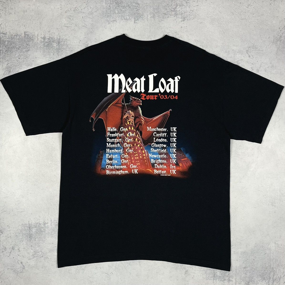 Band Tees Vintage Meat Loaf Rare Tour Rock Band T Shirt 00’s Size US L / EU 52-54 / 3 - 14 Thumbnail