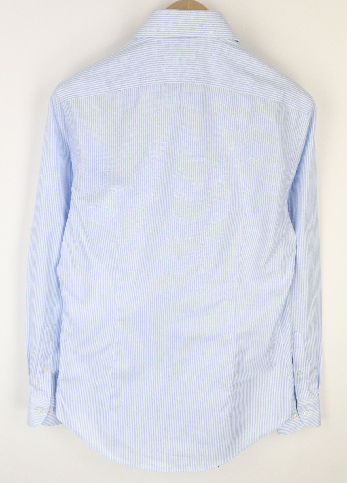Suitsupply 39/15 1/2 Extra Slim Blue Cotton Striped 72682 Size 38R - 2 Thumbnail
