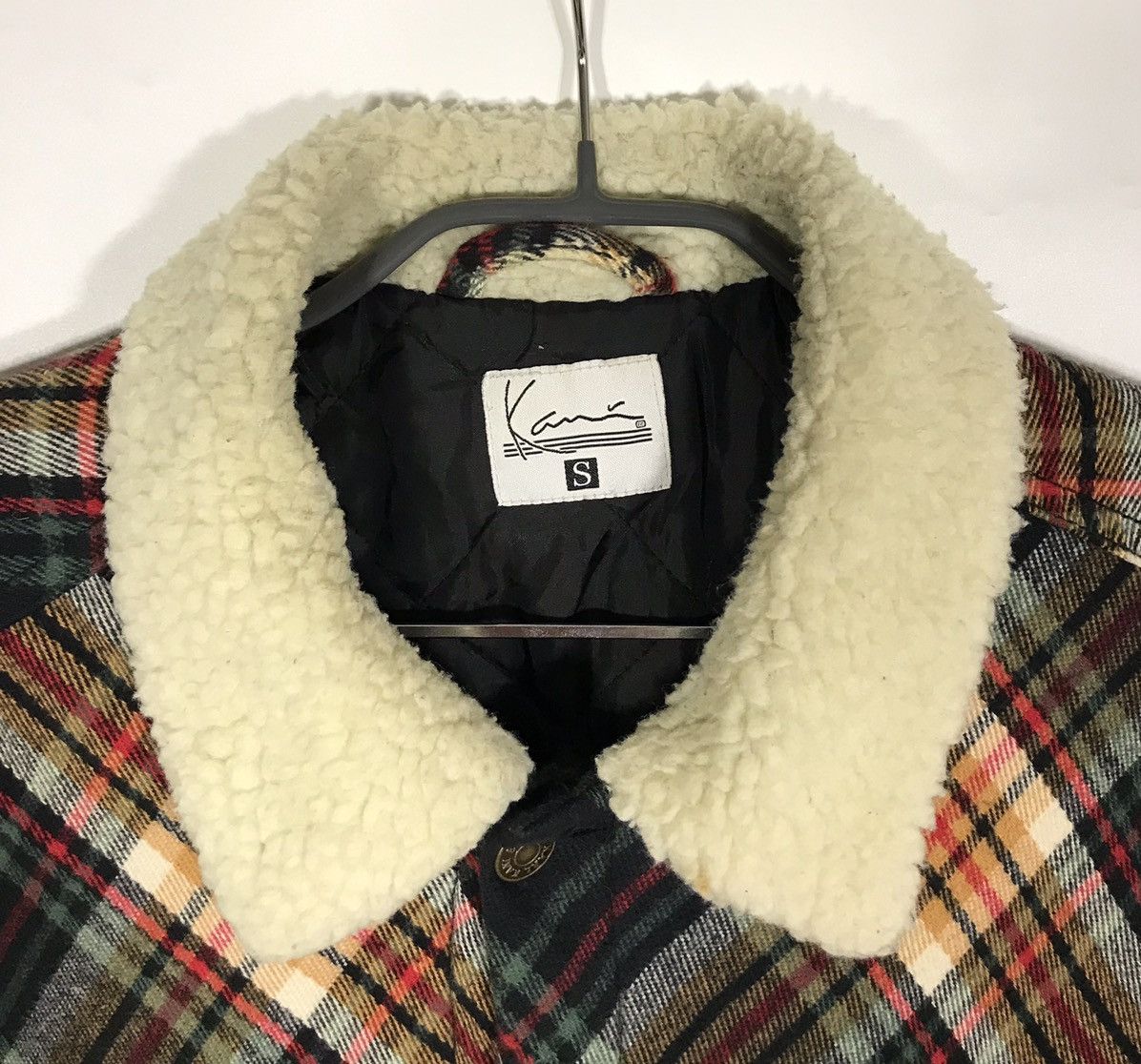 Karl Kani Karl Kani Chest Signature Flannel Sherpa Shirt Jacket Men's Size US S / EU 44-46 / 1 - 6 Thumbnail