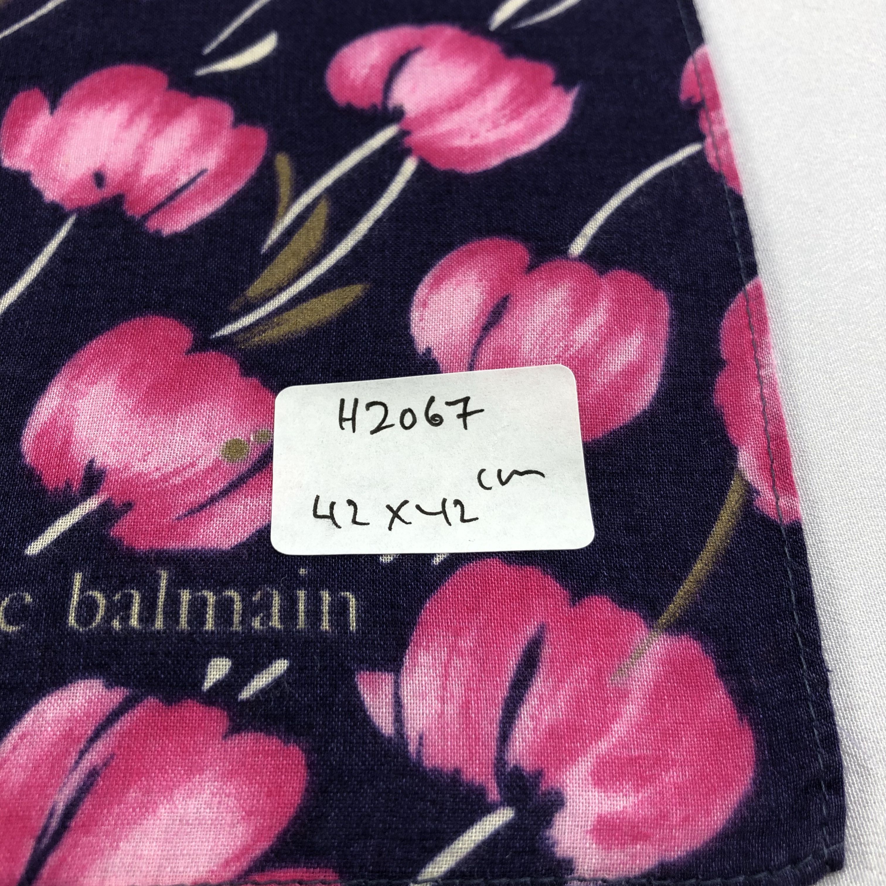 Pierre Balmain × Vintage Pierre Balmain Floral Handkerchief Neckerchief Bandana H2067 Size ONE SIZE - 5 Thumbnail