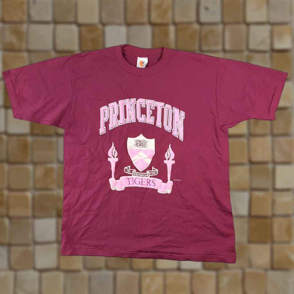 Vintage VINTAGE Bluegrass Princeton Tigers T-Shirt Men XL Pink 90s College Grunge Retro Logo Size US XL / EU 56 / 4 - 1 Thumbnail