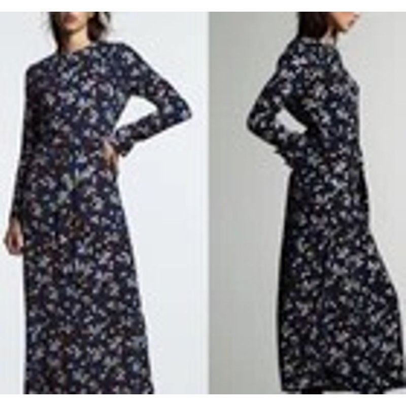 Zara Zara Black Multicolor Confetti Dot Print Maxi Dress Size M / US 6-8 / IT 42-44 - 2 Thumbnail