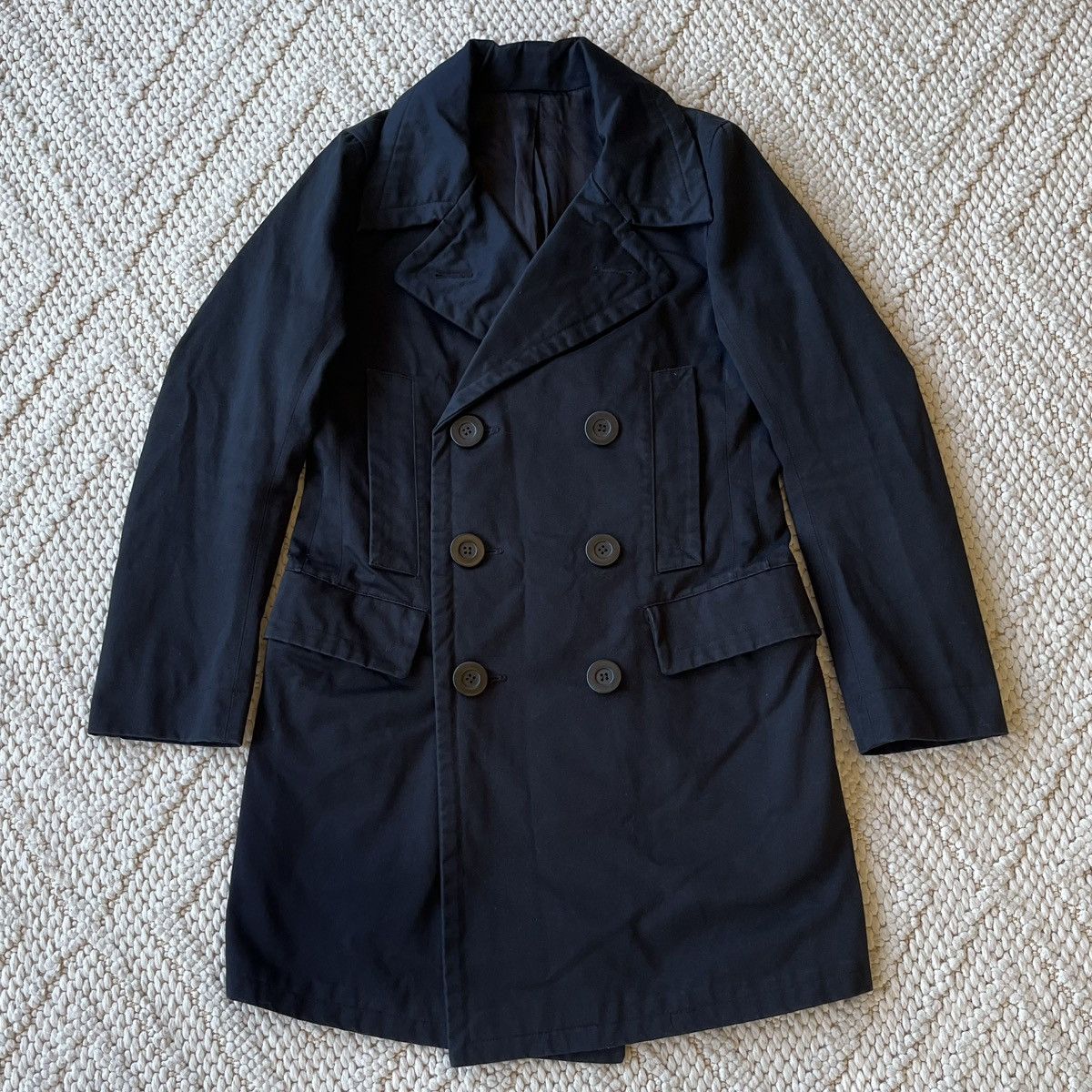 Rick Owens Rick Owens FW08 ‘Stag’ mainline double button peacoat Size US S / EU 44-46 / 1 - 1 Thumbnail