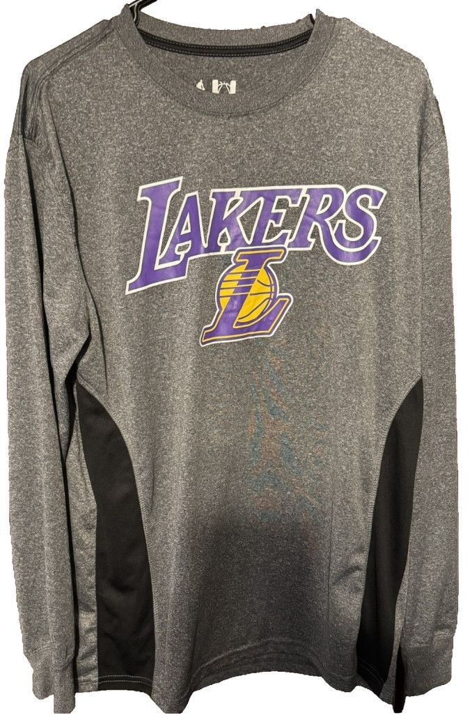 Unknown London Los Angeles Lakers Unk Men Size L Gray Long Sleeve T-Shirt Size US L / EU 52-54 / 3 - 1 Thumbnail