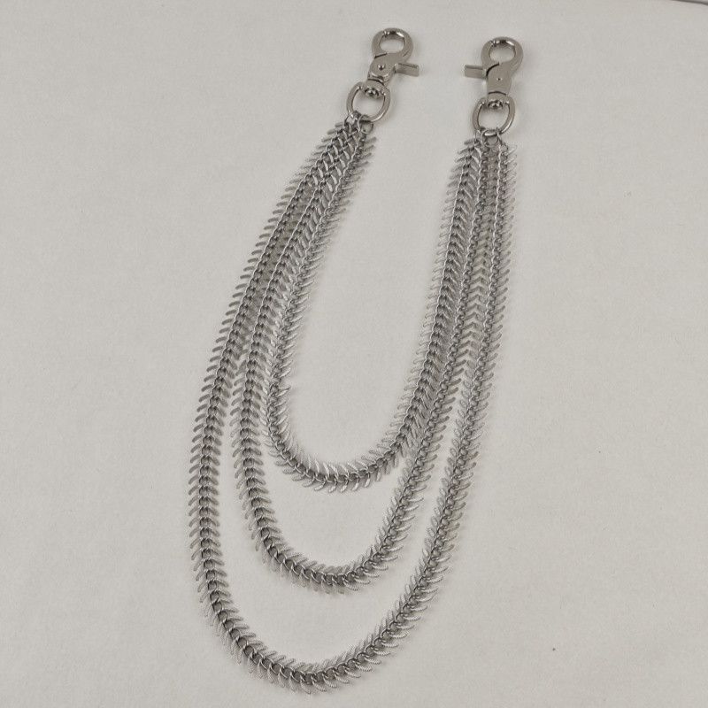 Japanese Brand × Jewelry Minimalist Fishbone Pants Chain Punk Style Size ONE SIZE - 2 Thumbnail