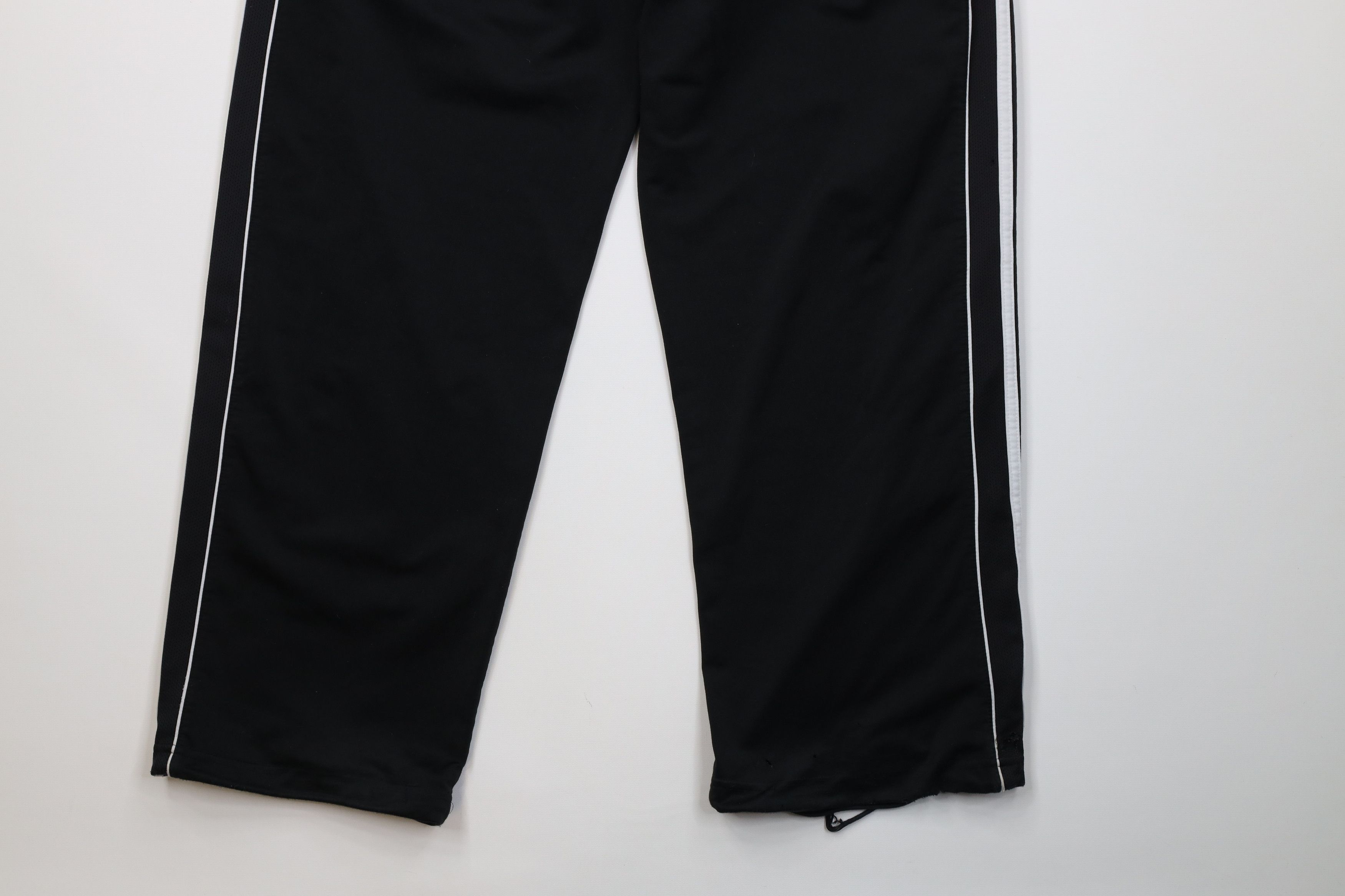 Adidas Vintage Y2K Adidas Striped Wide Leg Sweatpants Pants Black Size US 34 / EU 50 - 15 Thumbnail