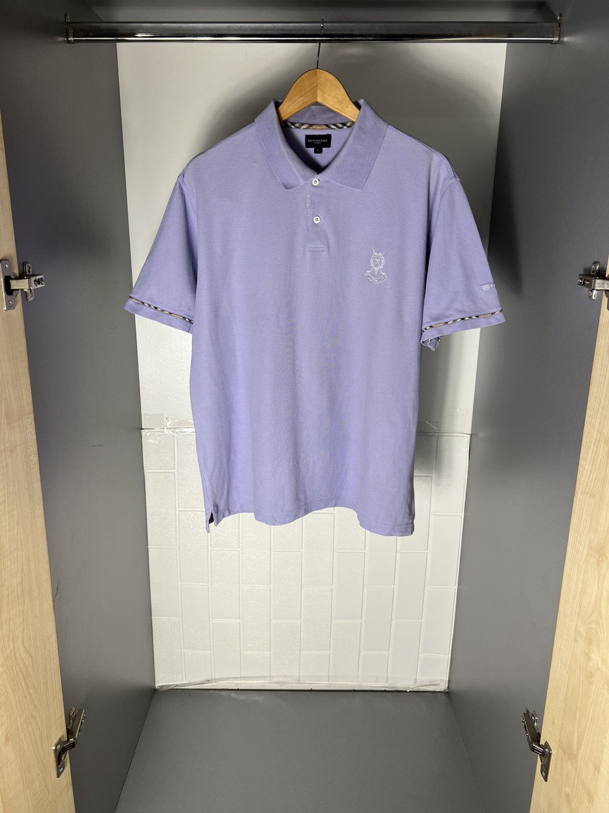 Burberry VINTAGE BURBERRY LONDON GOLF CLASSIC CASUAL POLO RETRO 90s Size US L / EU 52-54 / 3 - 1 Thumbnail