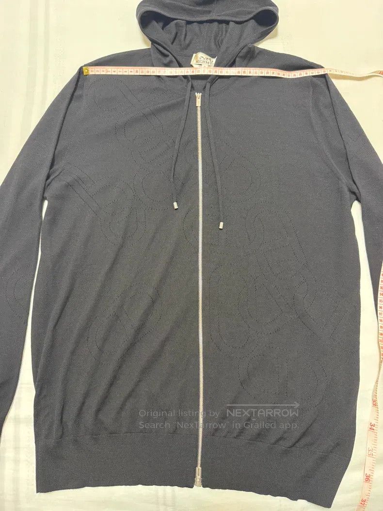 Hermes Hermes Wool cardigan, pig nose pattern hollowed-out design Size US XL / EU 56 / 4 - 3 Thumbnail