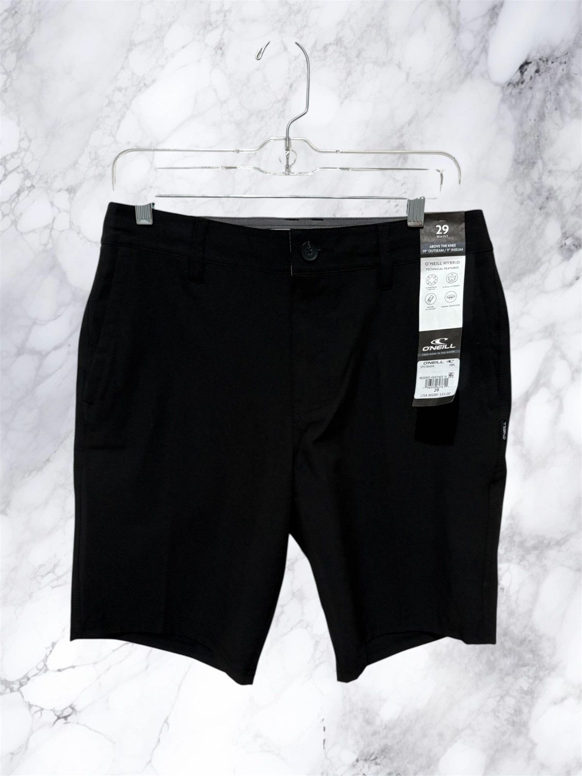 O'Neill O’Neill Hybrid Performance Shorts – Black | Size 29 Size US 29 - 1 Thumbnail