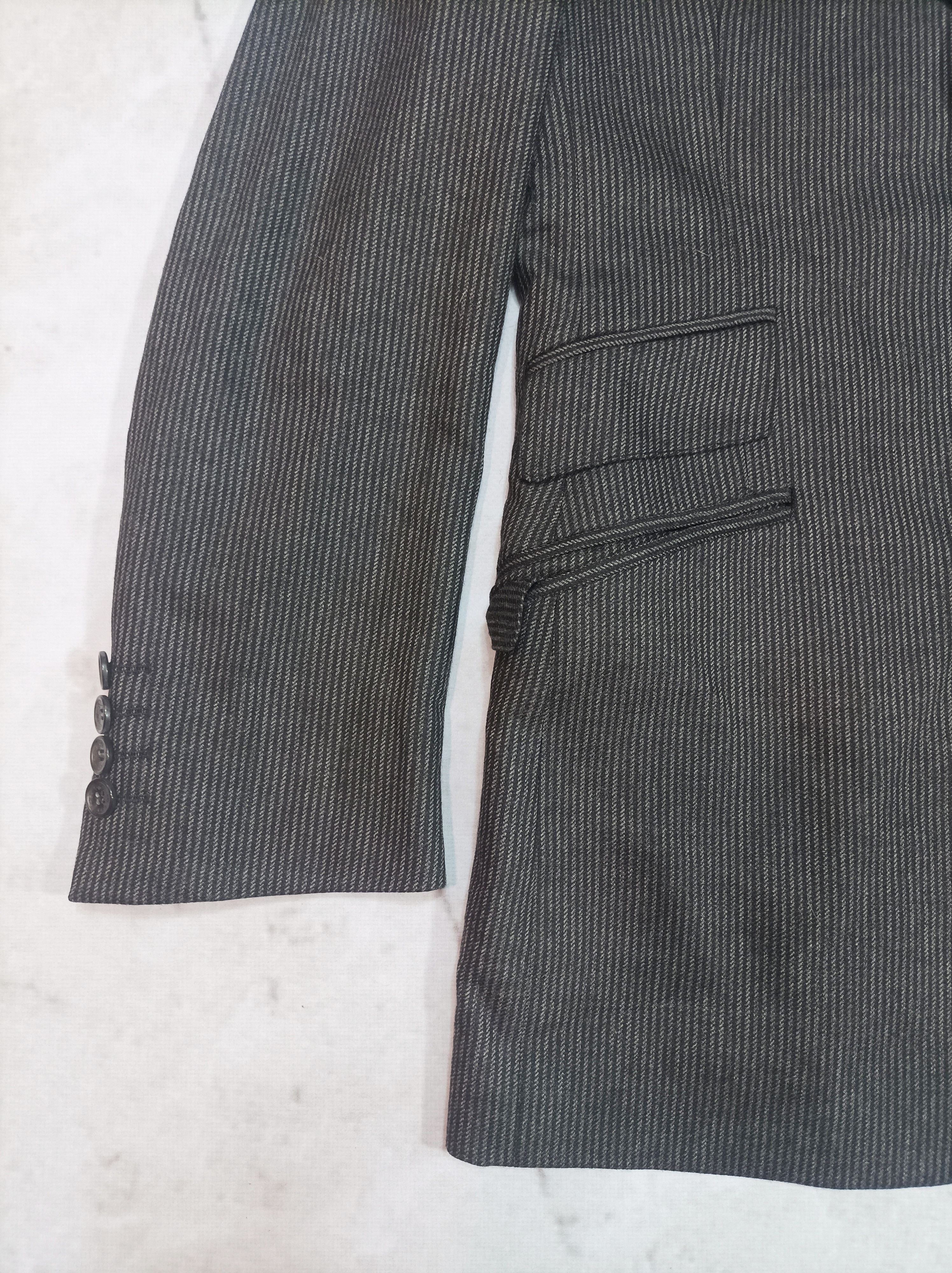 Dolce & Gabbana × Vintage Vintage Dolce & Gabbana Italy Wool Blazer striped y2k Jacket Size L / US 10 / IT 46 - 3 Thumbnail