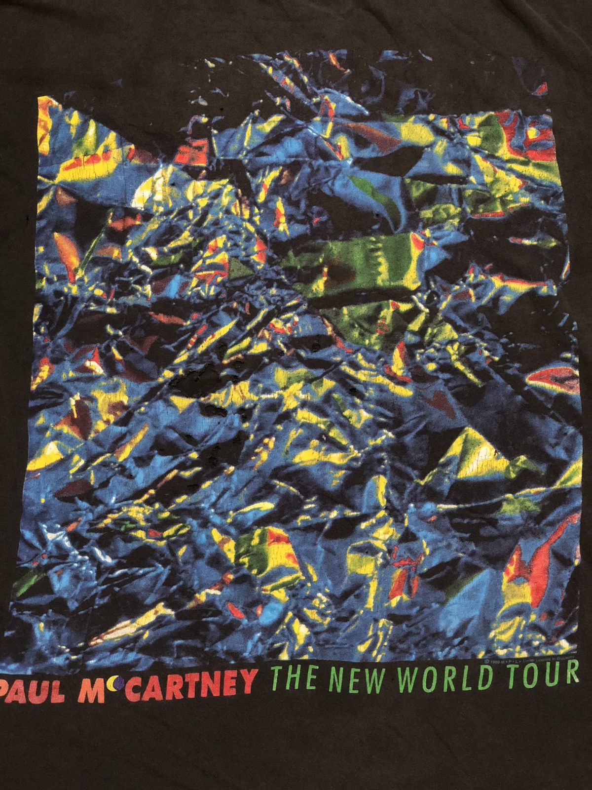 Band Tees × Brockum × Vintage 1993 Paul McCartney The New World Tour Tee Size US XXL / EU 58 / 5 - 3 Thumbnail