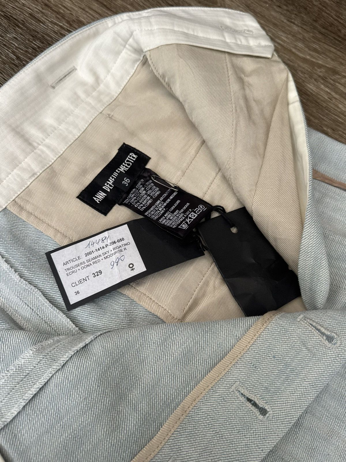 Ann Demeulemeester Custom Linen Trouser Size 26" / US 2 / IT 38 - 2 Thumbnail