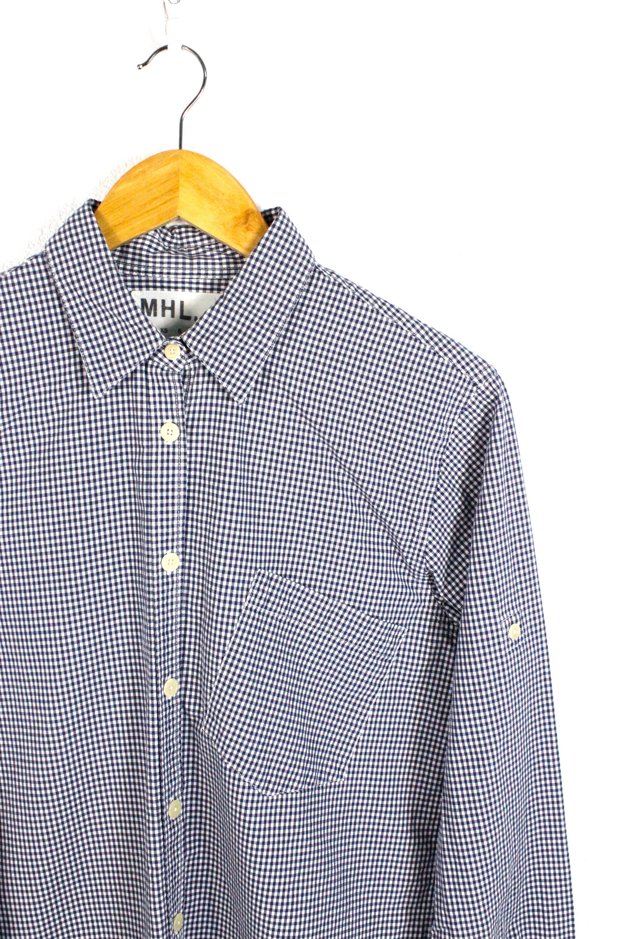 Margaret Howell Margaret Howell Blue White Check Heritage Shirt size M Size M / US 6-8 / IT 42-44 - 2 Thumbnail