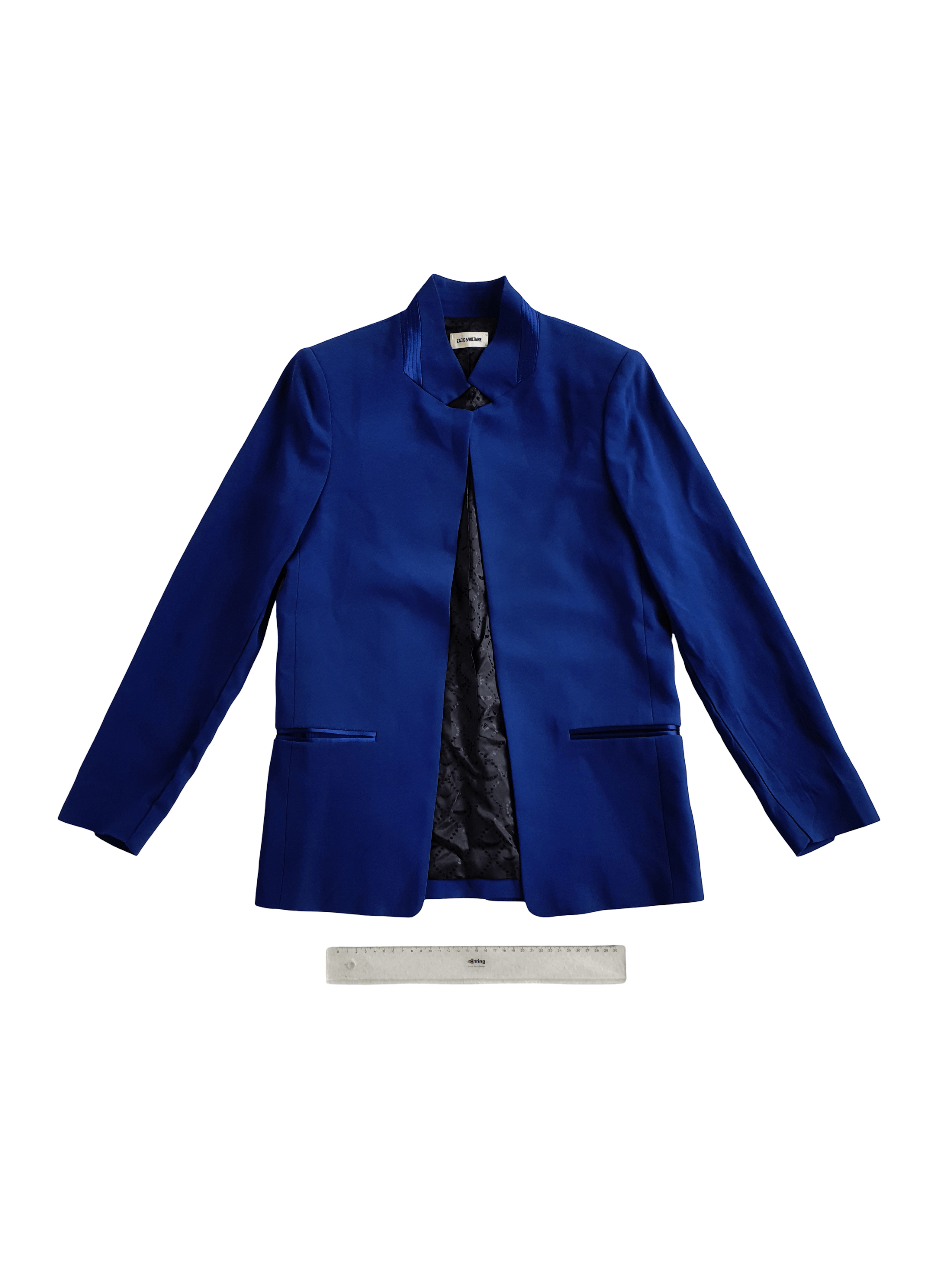 Zadig & Voltaire VOLLY CRÊPE Blazer (WJCA0209F) - Blue - US 8, UK 10 Size S / US 4 / IT 40 - 1 Thumbnail