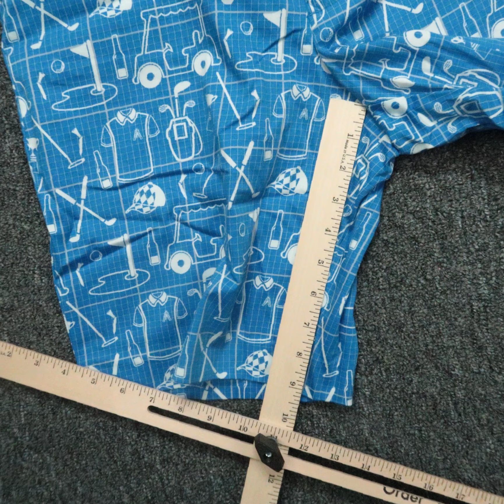 Vintage Royal & Awesome Shorts Mens 32 Blue Chino Stretch Regular Belt Loops Flat Front Pockets 9in Inseam Casual Size US 32 / EU 48 - 7 Thumbnail