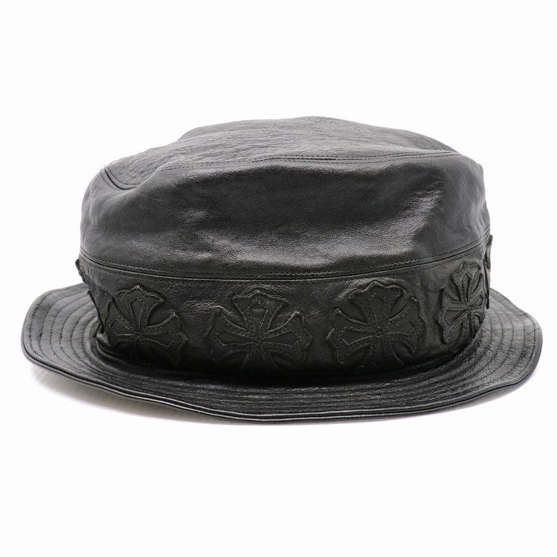 Chrome Hearts Chrome Hearts Plus Patch Leather Bucket Hat Size ONE SIZE - 2 Thumbnail