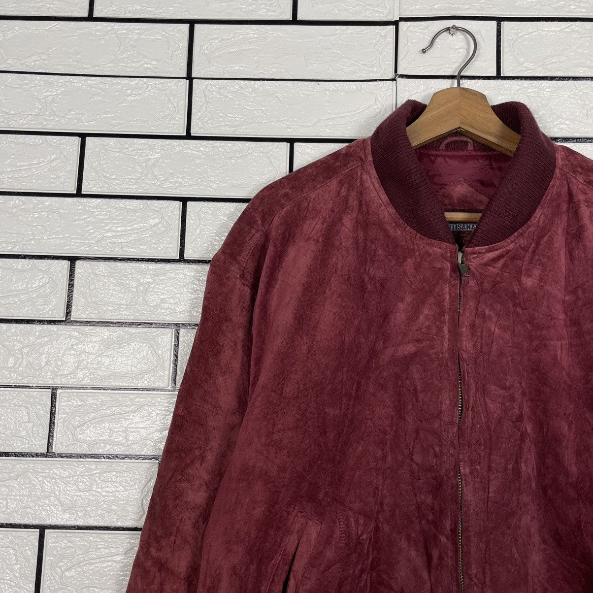 Other Artisanat Maroon Leather Bomber Jacket Size US M / EU 48-50 / 2 - 6 Thumbnail