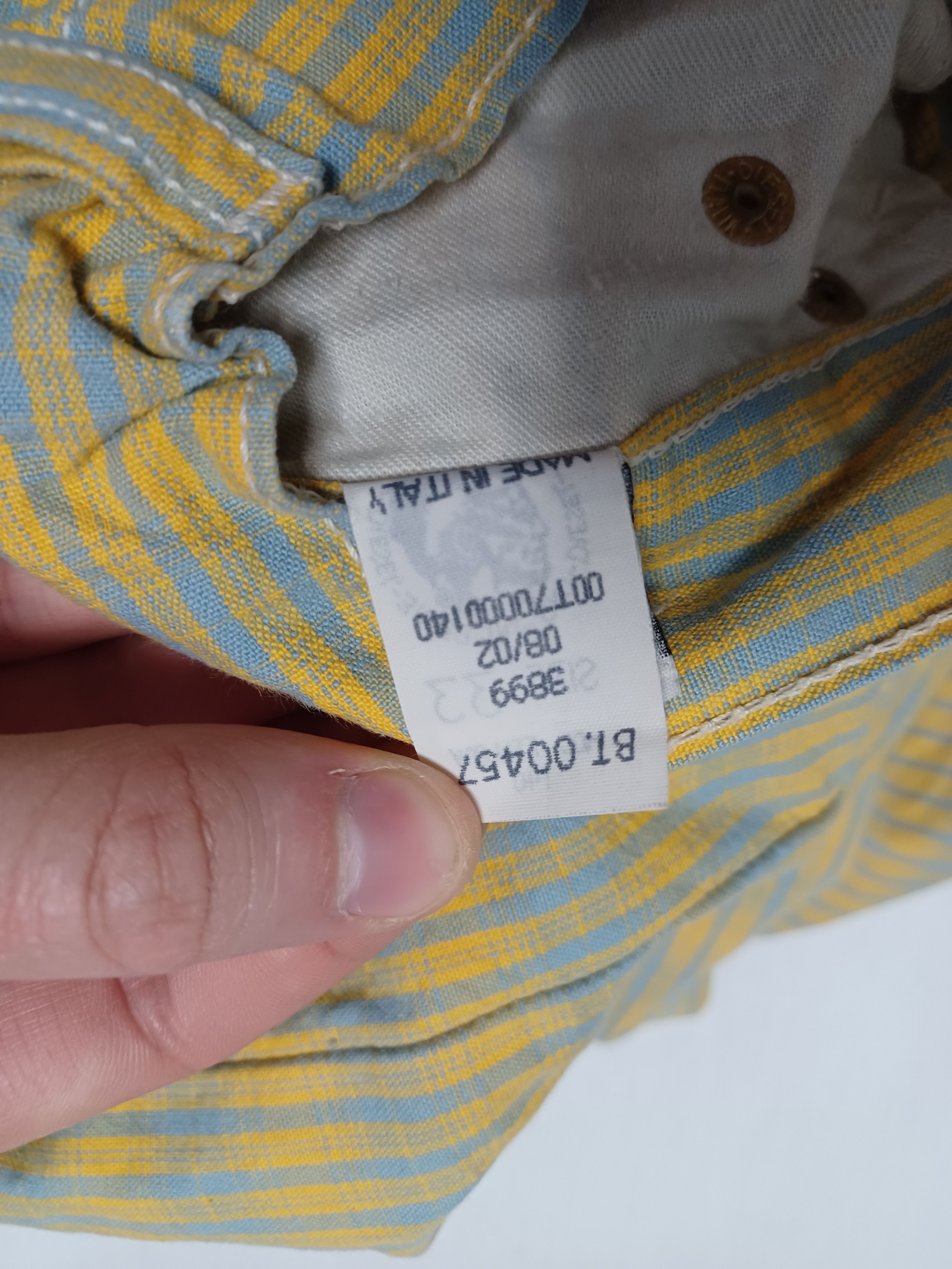 Diesel Diesel vintage 2002 y2k blue-yellow pants denim Size US 33 - 8 Thumbnail