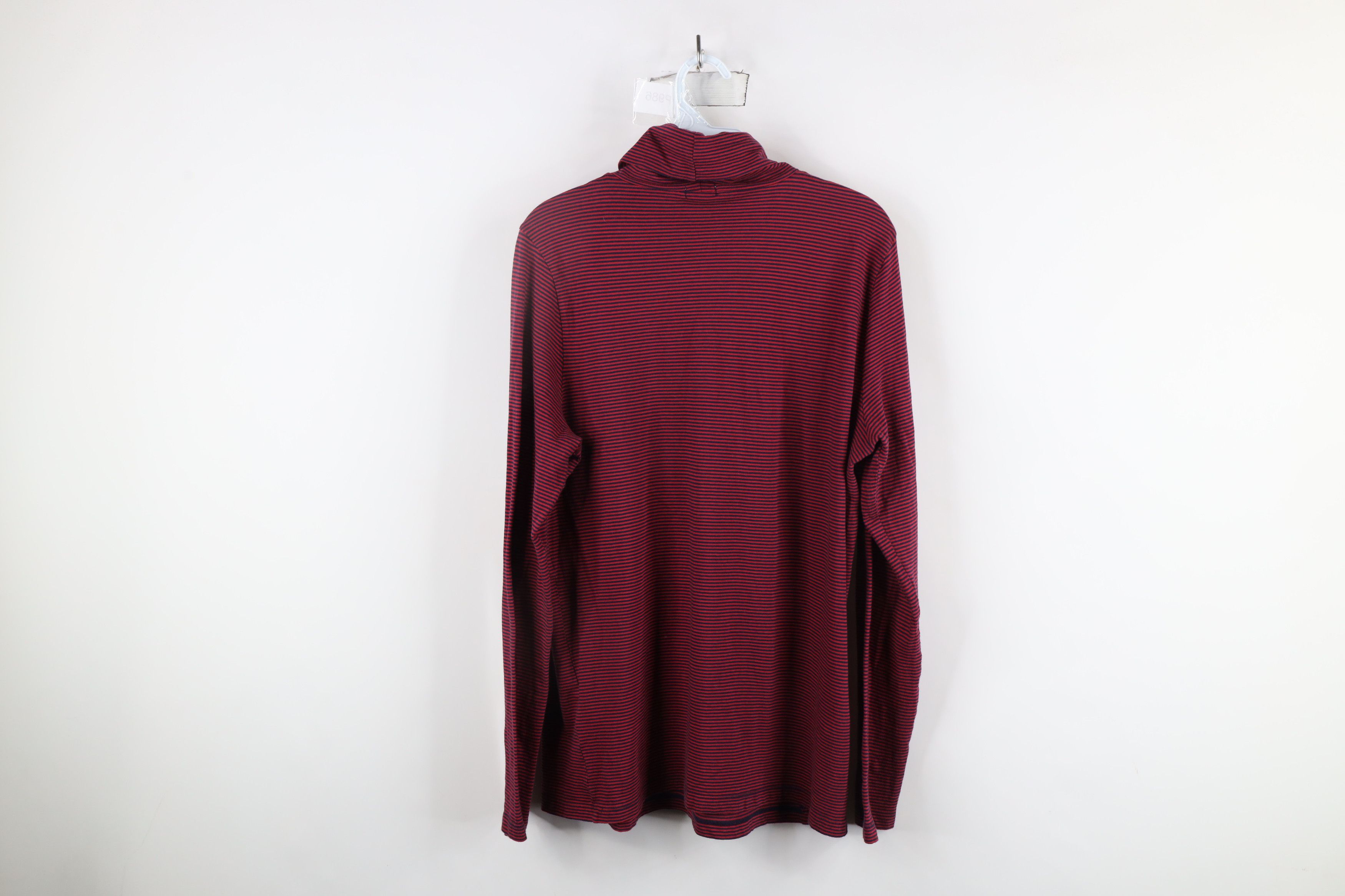 J.Crew × Vintage J Crew Lightweight Striped Long Sleeve Turtleneck T-Shirt Size XL / US 12-14 / IT 48-50 - 6 Thumbnail