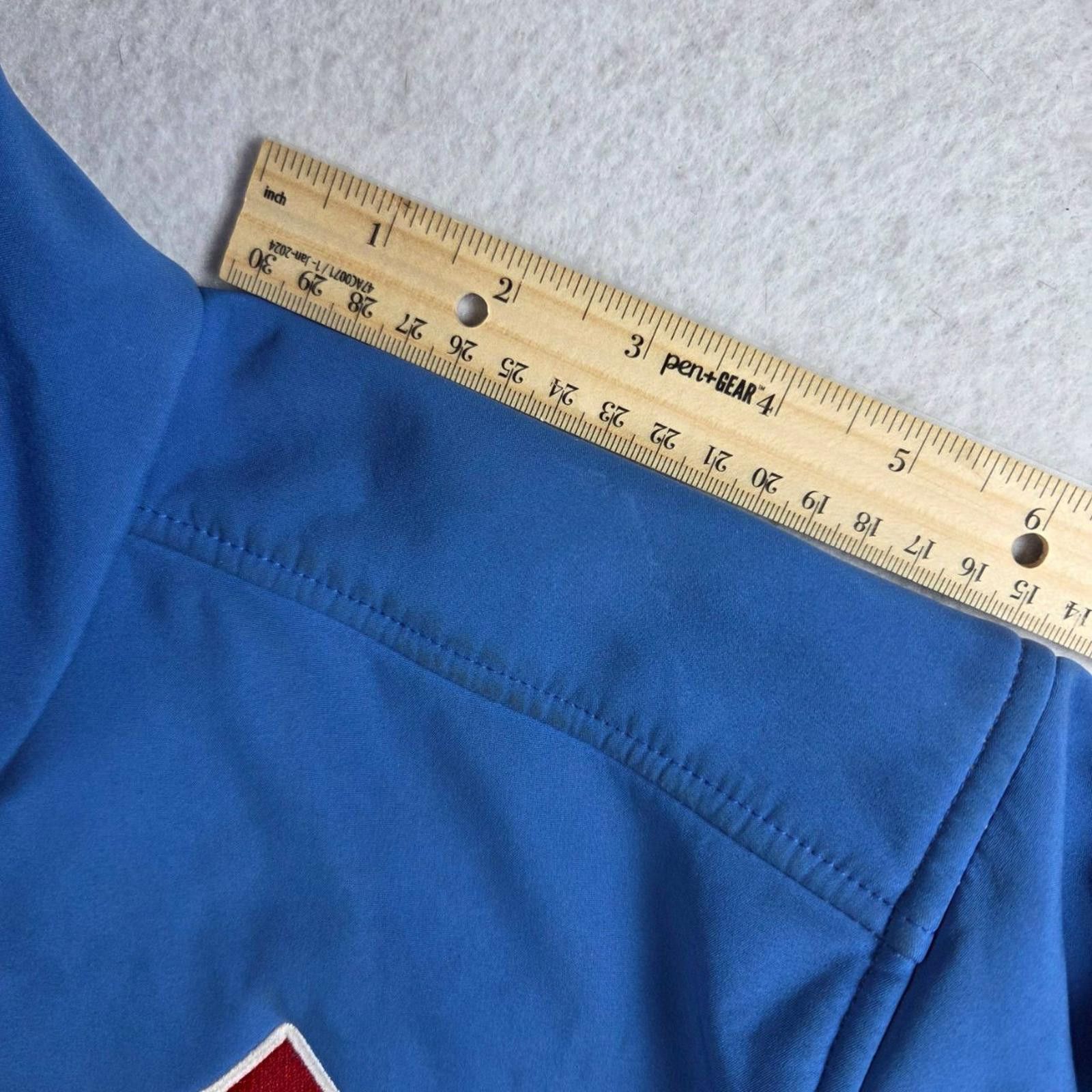 Other Domino's Pizza Rain Jacket Medium Blue Black Softshell Size ONE SIZE - 10 Thumbnail