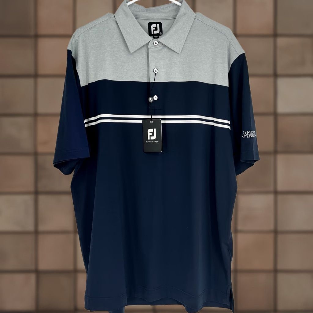 Footjoy FootJoy Polo Mens L Colorblock Lisle Performance Stretch Golf Shirt Size US L / EU 52-54 / 3 - 1 Thumbnail