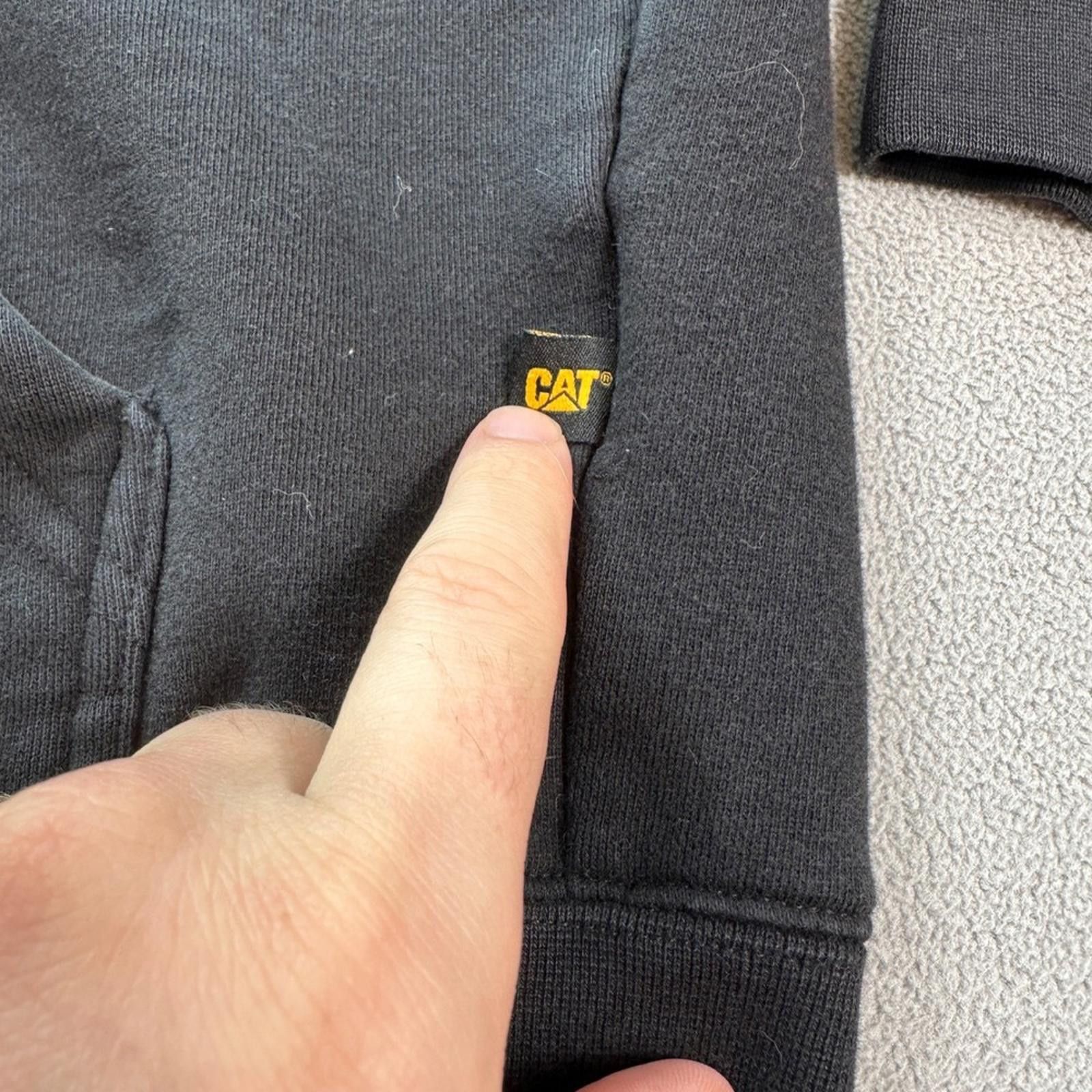 Caterpillar CAT Caterpillar Full Zip Hoodie Jacket Mens XL Black Work Size US XL / EU 56 / 4 - 7 Thumbnail