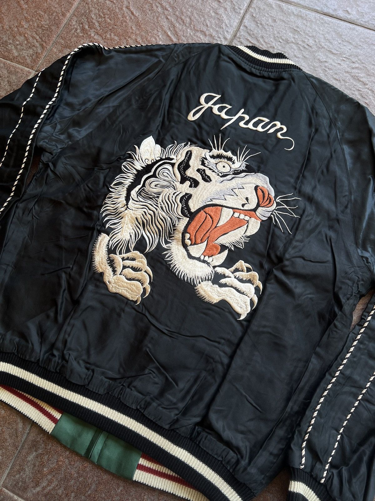 Tailor Toyo Tailor Toyo TIGER HEAD X CHEVY LOVER Sukajan Souvenir Jacket Size US M / EU 48-50 / 2 - 1 Thumbnail