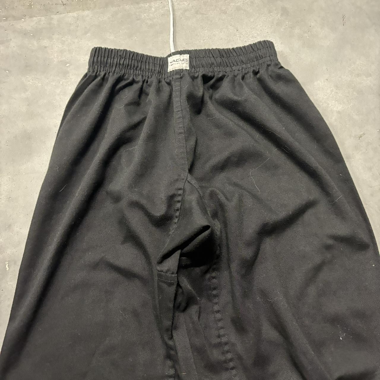 Japanese Brand × Vintage Crazy Vintage Y2K/2000 Baggy Black Martial Arts Opium Pants! Size US 28 / EU 44 - 4 Thumbnail